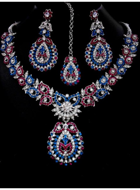 Rhodium Necklace Set